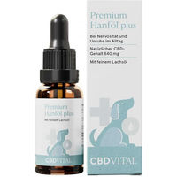 Produktbild von CBD VITAL VET CBD Hanföl Tropfen zur Beruhigung für Hunde aller Altersstufen und Größen