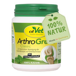 cdVet ArthroGreen Classic Gelenk-Nahrungsergänzung Pulver für Hunde und Katzen 70 g - 70 g – Bild 1 von 6