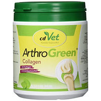 Produktbild von cdVet ArthroGreen Collagen Gelenk-Supplement Pulver für Hunde Katze und Pferde 300 g - 300 g