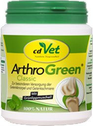 cdVet ArthroGreen Gelenkfit Nahrungsergänzung für Hunde und Katzen 70 g – Bild 1 von 3