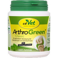 Produktbild von cdVet ArthroGreen Gelenkfit Nahrungsergänzung für Hunde und Katzen 70 g