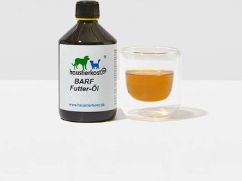 Produktbild von cdVet BARF-Futter-Öl Kaltgepresstes Öl als Nahrungsergänzung für Hunde und Katzen 500ml - 500 ml