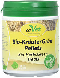 cdVet Bio-KräuterGrün Pellets 400g – Getrocknete Kräuter für Nager und Kleintiere - 400 g – Bild 1 von 4