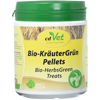 Produktbild von cdVet Bio-KräuterGrün Pellets 400g – Getrocknete Kräuter für Nager und Kleintiere - 400 g