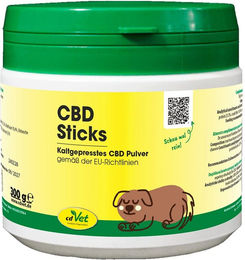 cdVet CBD Sticks Ergänzungsfutter für Hunde und Pferde mit CBD-haltigem Presskuchen kaltgepresst ohne tierisches Protein 3000g – Bild 1 von 2