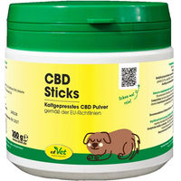 Produktbild von cdVet CBD Sticks Ergänzungsfutter für Hunde und Pferde mit CBD-haltigem Presskuchen kaltgepresst ohne tierisches Protein 3000g