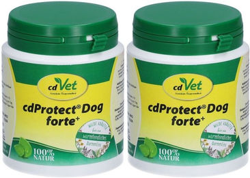 Produktbild von cdVet cdProtect Dog forte+ Nahrungsergänzung für die Magen-Darm-Verdauung von Hunden 150g