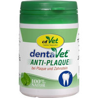 Produktbild von cdVet dentaVet Anti-Plaque Zahnpflege Pulver für Hunde und Katzen 50 g - 50 g