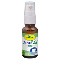 Produktbild von cdVet dentaVet Öl 20 ml Natürliches Zahnpflege Öl für Hunde mit Boswellia und Salbei - 20 ml