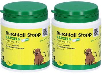 Produktbild von cdVet Durchfall Stopp Kapseln mit Probiotika für Hunde und Katzen 250 Stück