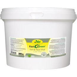 cdVet EquiGreen Fell & Haut Vital Pulver für Pferde 3000 g - 3 kg – Bild 1 von 5