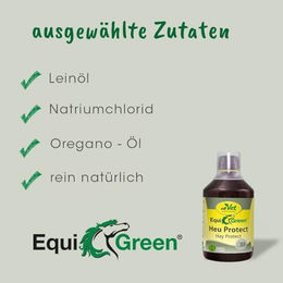 cdVet EquiGreen HeuProtect Öl zur Unterstützung der Atemwege für Pferde 500 ml - 500 ml – Bild 1 von 5