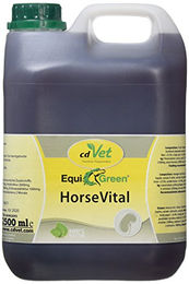 cdVet EquiGreen HorseVital Ergänzungsfutter für Pferde zur Unterstützung von Haut, Fell und Stoffwechsel 2,5 L - 2,5 l – Bild 1 von 9