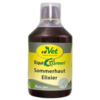 Produktbild von cdVet EquiGreen Sommerhaut Elixier Ergänzungsfutter für Pferde zur Unterstützung des Hautstoffwechsels 500 ml - 500 ml