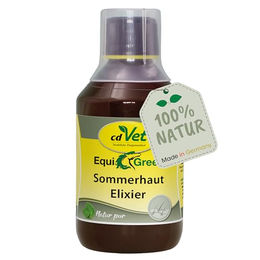 cdVet EquiGreen Sommerhaut Elixier Haut-Fell-Supplement für Pferde 250 ml - 250 ml – Bild 1 von 3