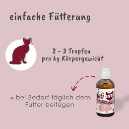 cdVet feliTATZ FellGlanz Bio Haut-Fell-Supplement Öl für Katzen 50ml - 50 ml – Bild 1 von 4