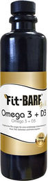 cdVet Fit-BARF Gold Omega-3+D3 Öl für Hunde und Katzen mit Lachs zur Unterstützung von Haut, Fell und Immunsystem 200 ml – Bild 1 von 3
