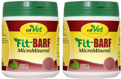cdVet Fit-BARF MicroMineral Nahrungsergänzung für Hunde und Katzen zur Unterstützung von Haut, Fell, Gelenken und Immunsystem 500g – Bild 1 von 2