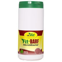 cdVet Fit-Barf MicroMineral Pulver Vegan Nahrungsergänzung für Hunde und Katzen ohne tierisches Protein 1000g – Bild 1 von 1