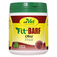 Produktbild von cdVet Fit-BARF Obst Riegel für Hunde und Katzen 100 g ohne tierisches Protein mit Vitaminen zur Unterstützung des Immunsystems - 100 g