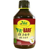 Produktbild von cdVet Fit-BARF Öl 3-6-9 mit Fisch für Hunde und Katzen 250 ml ohne tierisches Protein - 250 ml