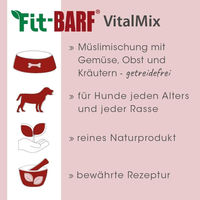 Produktbild von cdVet Fit-BARF VitalMix Nahrungsergänzung Pulver für Hunde Adult 450g - 450 g