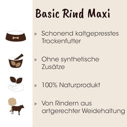 cdVet Fit-Crock Basic Rind Hundefutter Trockenfutter Maxi getreidefrei 10 kg - 10 kg – Bild 1 von 5