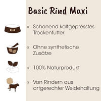 Produktbild von cdVet Fit-Crock Basic Rind Hundefutter Trockenfutter Maxi getreidefrei 10 kg - 10 kg