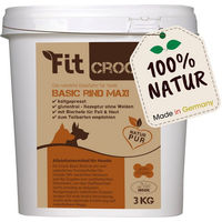 Produktbild von cdVet Fit-Crock Basic Rind Mini Trockenfutter für erwachsene kleine Hunde glutenfrei kaltgepresst zur Unterstützung von Leber, Nieren und Magen-Darm