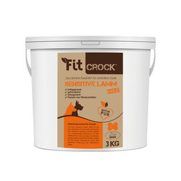 Produktbild von cdVet Fit-Crock Sensitive Lamm Getreidefrei Light Hundefutter 3 kg - 3 kg
