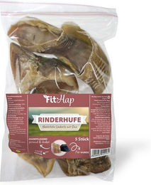 cdVet Fit-Hap Rinderhufe Hundesnack zur Zahnpflege fettarm 5 Stück – Bild 1 von 5