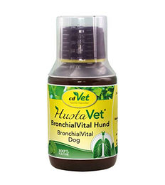 cdVet HustaVet BronchialVital flüssiges Ergänzungsfuttermittel zur Unterstützung der Atemwege und des Immunsystems für Hunde und Katzen 100 ml - 100 ml – Bild 1 von 4