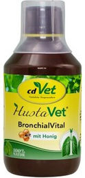 cdVet HustaVet BronchialVital flüssiges Ergänzungsfuttermittel zur Unterstützung der Atemwege und des Immunsystems für Hunde und Katzen 250 ml - 250 ml – Bild 1 von 8
