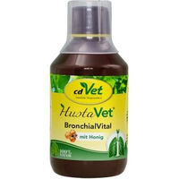 Produktbild von cdVet HustaVet BronchialVital flüssiges Ergänzungsfuttermittel zur Unterstützung der Atemwege und des Immunsystems für Hunde und Katzen 250 ml - 250 ml
