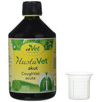 Produktbild von cdVet HustaVet flüssiges Ergänzungsfuttermittel für Pferde zur Unterstützung der Atemwege und des Immunsystems 500 ml