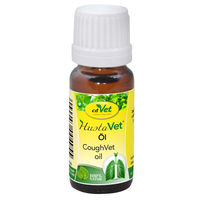 Produktbild von cdVet HustaVet Öl 500 ml mit hochwertigen Kräuterölen vegan und ohne tierisches Protein - 10 ml