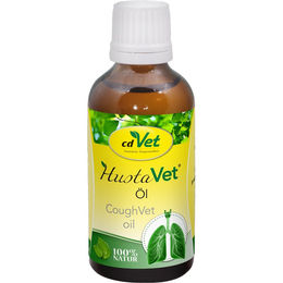 cdVet HustaVet Öl zur Unterstützung der Atemwege und des Immunsystems für Hunde, Pferde und Nager 100 ml - 100 ml – Bild 1 von 5