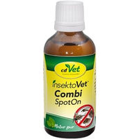 Produktbild von cdVet insektoVet Combi SpotOn Bio-Schutz gegen Zecken Flöhe und Milben für alle Tierarten 50 ml - 50 ml