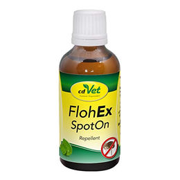 cdVet insektoVet FlohEx SpotOn Pflegeöl für Junior Heimtiere mit ätherischen Ölen zur Geruchsmaskierung gegen Flöhe - 50 ml – Bild 1 von 5