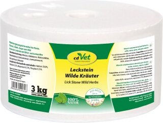 cdVet Mineralstein Wilde Kräuter für Pferde 3 kg zur Unterstützung von Magen, Darm und Immunsystem - 3 kg – Bild 1 von 7