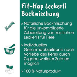 cdVet Naturprodukte Backmischung Kräcker Leckerli für Hunde, Katzen und Pferde 180 g - 180 g – Bild 1 von 7
