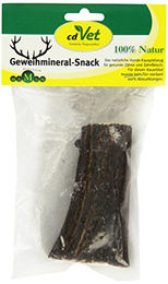 cdVet Naturprodukte Geweihmineral-Snack Hirsch Abwurfstange für Hunde Hypoallergen ohne Konservierungsstoffe M – Bild 1 von 3