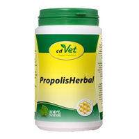 Produktbild von cdVet Propolis Herbal Nahrungsergänzung Pulver zur Immunstärkung für Hunde, Katzen, Pferde und Kleintiere 190g - 190 g