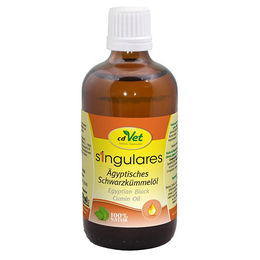 cdVet Singulares Ägyptisches Schwarzkümmelöl Kaltgepresst 100 ml zur Unterstützung von Haut, Fell und Atemwegen für Hund, Katze, Pferd und Taube - 100 ml – Bild 1 von 7