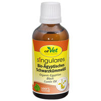 Produktbild von cdVet Singulares Bio Ägyptisches Schwarzkümmelöl für Heimtiere 50 ml