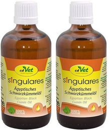 Produktbild von cdVet Singulares Bio Ägyptisches Schwarzkümmelöl Einzelfuttermittel für Hund, Pferd und Taube