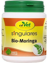 cdVet Singulares Bio-Moringa Pulver zur Nahrungsergänzung für Hunde, Katzen, Pferde und Kaninchen 100 g - 100 g – Bild 1 von 6