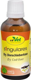 Produktbild von cdVet Singulares D3 Dorschlebertran Vitaminöl für Gelenke und Knochen - 50 ml