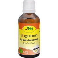 Produktbild von cdVet Singulares D3 Dorschlebertran Vitaminöl für Gelenke und Knochen - 50 ml