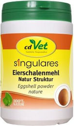 cdVet Singulares Eierschalenmehl Natur Struktur 1 kg Calciumquelle für Hund und Katze ohne Zusätze - 1 kg – Bild 1 von 5